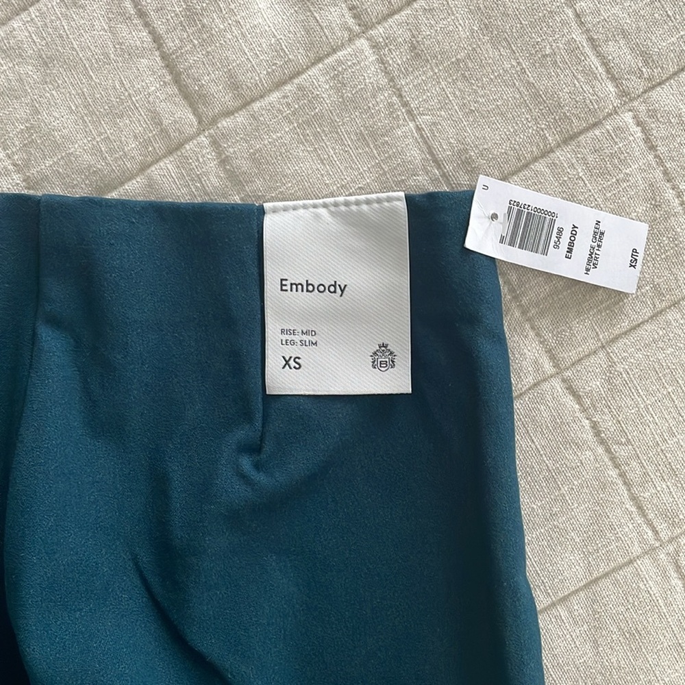 NWT Aritzia Babaton Embody Slim Fit Trouser Pants in Herbage Green XS - Picture 7 of 7